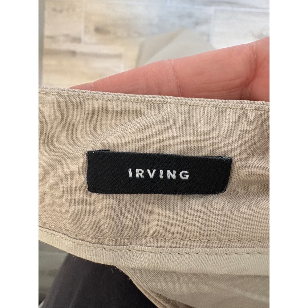 Lafayette 148 Irving Dress Pants Straight Leg Career Casual Trousers Beige Sz 6 - Picture 9 of 10
